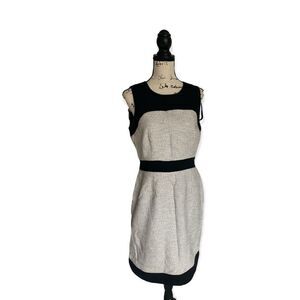 Banana Republic SZ 10 tweed color block dress
